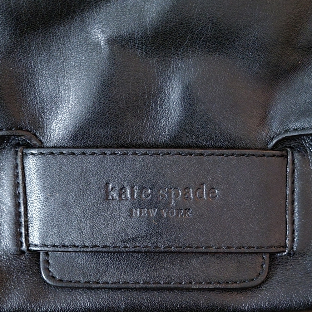 Kate Spade Black Leather Tote Bag - Picture 2 of 10